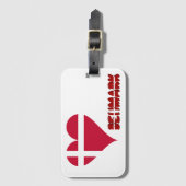 Deens hart bagagelabel (Voorkant (verticaal))