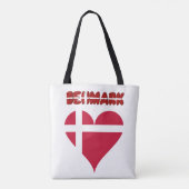 Deens hart tote bag (Achterkant)