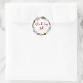Deens kerstfeest, Glædelig jul Ronde Sticker (Tas)
