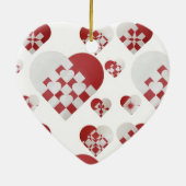 Deens kerstkunstschilderwerk keramisch ornament (Achterkant)