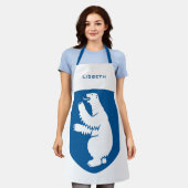  Deens koninklijk wapenschild van Groenland Schort (Gedragen)