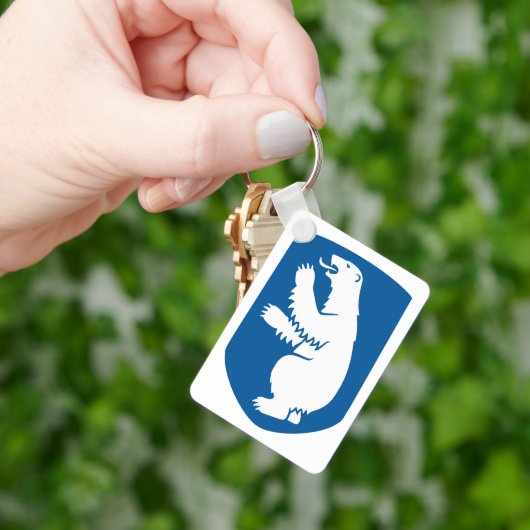  Deens koninklijk wapenschild van Groenland Sleutelhanger (Hand)