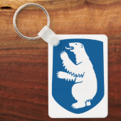  Deens koninklijk wapenschild van Groenland Sleutelhanger (Voorkant)
