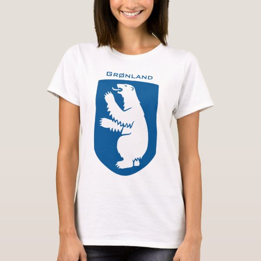  Deens koninklijk wapenschild van Groenland T-shirt (Voorkant)