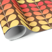 Deens leren uit de middeleeuwen, bruin, Oranje en  Cadeaupapier (Rol Hoek)