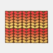 Deens leren uit de middeleeuwen, bruin, Oranje en  Deurmat (Voorkant)