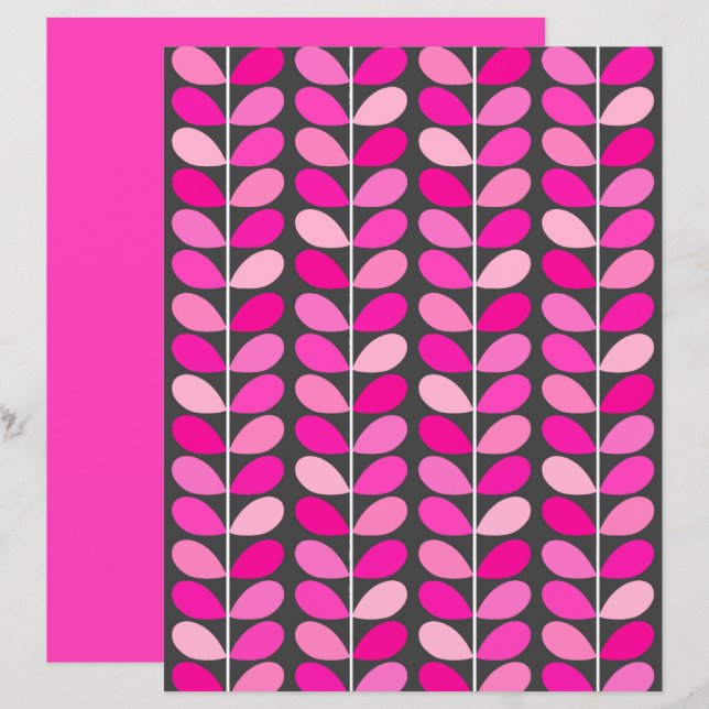 Deens leren uit de middeleeuwen, Fuchsia Pink en G (Voorkant / Achterkant)