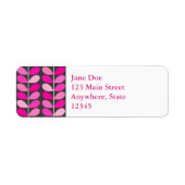 Deens leren uit de middeleeuwen, Fuchsia Pink en G Etiket (Voorkant)