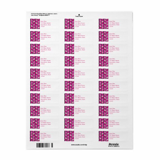 Deens leren uit de middeleeuwen, Fuchsia Pink en G Etiket (Full Sheet)