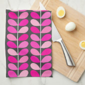 Deens leren uit de middeleeuwen, Fuchsia Pink en G Theedoek (Quarter Fold)