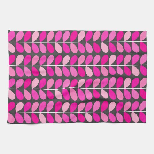 Deens leren uit de middeleeuwen, Fuchsia Pink en G Theedoek (Horizontaal)