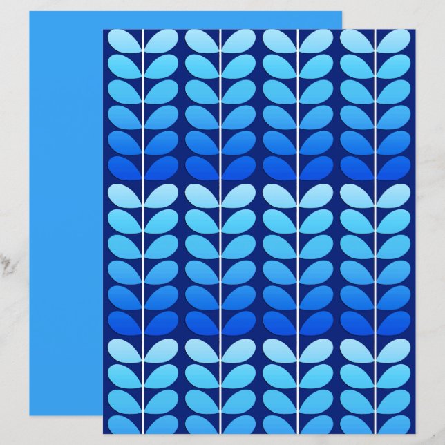 Deens leren uit de middeleeuwen, marineblauw en ko (Voorkant / Achterkant)