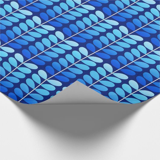 Deens leren uit de middeleeuwen, marineblauw en ko cadeaupapier (Hoek)