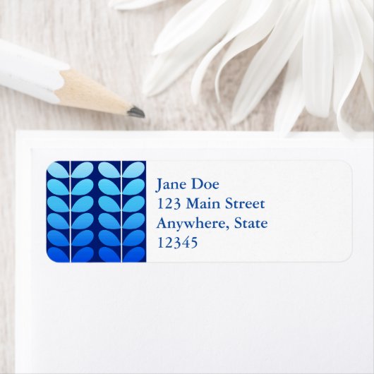 Deens leren uit de middeleeuwen, marineblauw en ko etiket (Insitu)