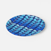 Deens leren uit de middeleeuwen, marineblauw en ko papieren bordje (Gekanteld)