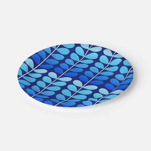 Deens leren uit de middeleeuwen, marineblauw en ko papieren bordje (Gekanteld)