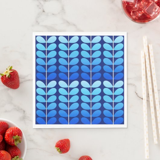 Deens leren uit de middeleeuwen, marineblauw en ko servet (Insitu)