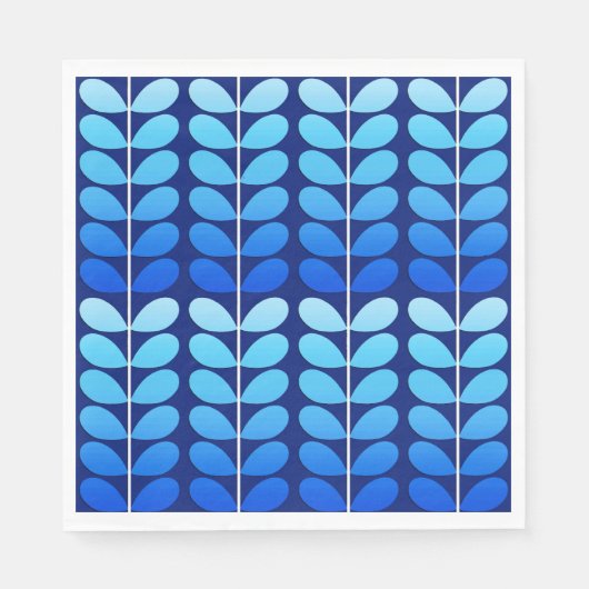 Deens leren uit de middeleeuwen, marineblauw en ko servet (Voorkant)