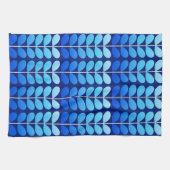 Deens leren uit de middeleeuwen, marineblauw en ko theedoek (Horizontaal)