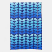 Deens leren uit de middeleeuwen, marineblauw en ko theedoek (Verticaal)