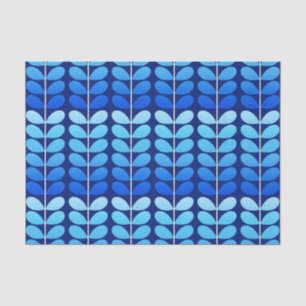 Deens leren uit de middeleeuwen, marineblauw en ko tissuepapier
