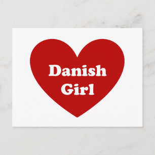 Deens meisje briefkaart