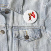 Deens meisje ronde button 5,7 cm (In situ)