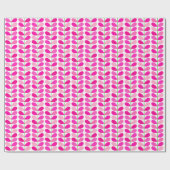 Deens middeleeuwse bladeren, Shades of Fuchsia Pin Cadeaupapier (Vlak)