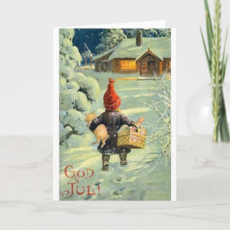 Deens / Noors God jul kerst Kaart