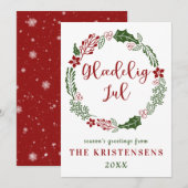 Deens Prettig kerstfeest, Maatwerk Feestdagenkaart (Voorkant / Achterkant)