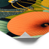 Deens Scandinavisch - minimalistisch modern - Flor Poster (Hoek)