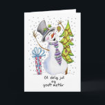 Deens - Sneeuwman - Happy Snowman Christmas Kaart<br><div class="desc">Deens - Sneeuwman - Happy Snowman Christmas Kaart - Gl delig jul</div>