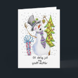 Deens - Sneeuwman - Happy Snowman Christmas Kaart<br><div class="desc">Deens - Sneeuwman - Happy Snowman Christmas Kaart - Gl delig jul</div>