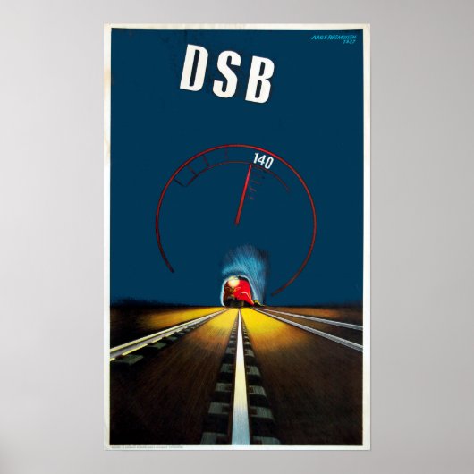  Deens treinreizen Poster (Voorkant)