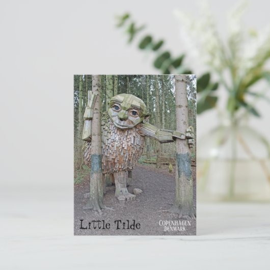 Deens troll die Briefkaart volgt! (Staand voorkant)