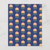 Deens ventilator in blauw, gepersonaliseerd papier (Achterkant)