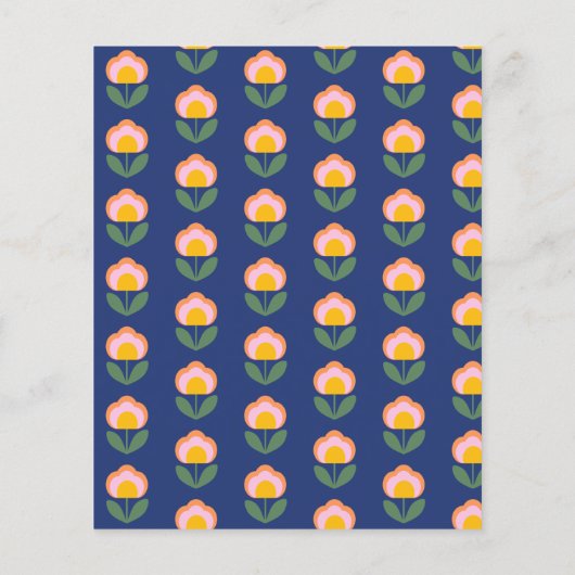 Deens ventilator in blauw, gepersonaliseerd papier (Achterkant)