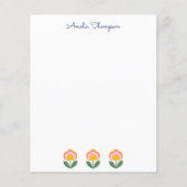 Deens ventilator in blauw, gepersonaliseerd papier (Voorkant)