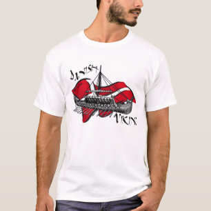Deens Viking Ship culturele cadeaus van Denemarken T-shirt