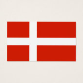 Deens Vlag Gift Tag Visitekaartjes (Voorkant)