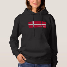 Deens vlaggenontwerp hoodie