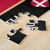 Deens vlagland & Deens land / Denemarken Legpuzzel (Zijkant)