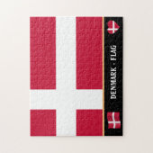 Deens vlagland & Deens land / Denemarken Legpuzzel (Verticaal)