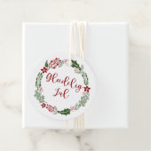 Deens Vrolijk Kerstfeest, Glædelig jul, Aangepast Bedankjes Labels (In situ)