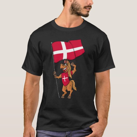Deens waaierpaard t-shirt (Voorkant)