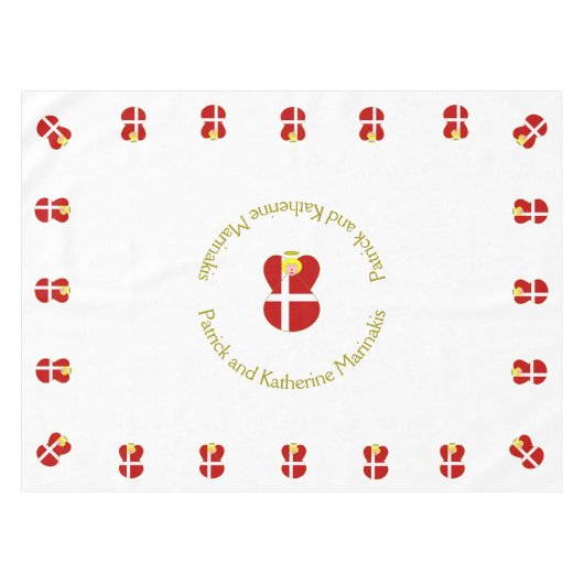 Deense Angel met geblonde lucht Tafelkleed (Voorkant (Horizontaal))