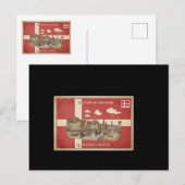 Deense ansichtkaart briefkaart (Voorkant / Achterkant)