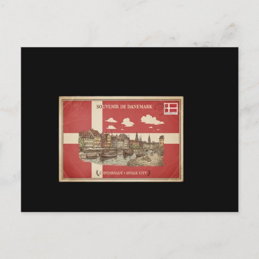 Deense ansichtkaart briefkaart (Voorkant)