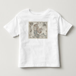 Deense Atlas-kaart met 5 inzetkaarten Kinder Shirts