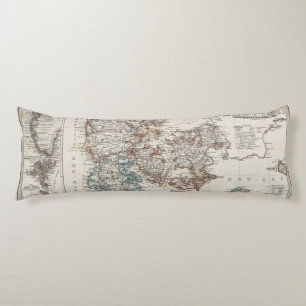 Deense Atlas-kaart met 5 inzetkaarten Lichaamskussen